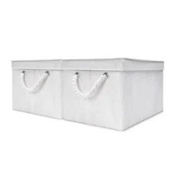 WeThinkStorage 2pk 34L Foldable Organizing Storage Bin With Rope Handle And Lid 11 WeThinkStorage 2pk 34L Foldable Organizing Storage Bin With Rope Handle And Lid -IRIS Storage Deals Store GUEST 6cdefda5 4481 4d4f ac01 a90a0604eccc