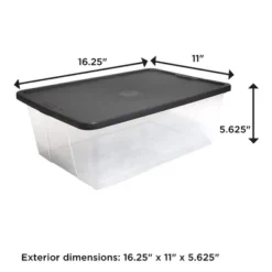 Homz Snaplock 12-Quart Plastic Multipurpose Stackable Storage Container Bins With Gray Snaplock Lid For Home And Office Organization, Clear (4 Pack) 7 Homz Snaplock 12-Quart Plastic Multipurpose Stackable Storage Container Bins With Gray Snaplock Lid For Home And Office Organization, Clear (4 Pack) -IRIS Storage Deals Store GUEST 6d1884c7 e223 40aa 8956 50bd6047ca25