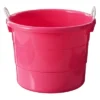 Homz 18 Gallon Durable Plastic Utility Storage Bucket Tub Organizers With Strong Rope Handles For Indoor And Outdoor Use