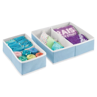 MDesign Fabric Child/Kids Drawer Organizer, 2 Sizes, Set Of 8 7 MDesign Fabric Child/Kids Drawer Organizer, 2 Sizes, Set Of 8 - Image 7