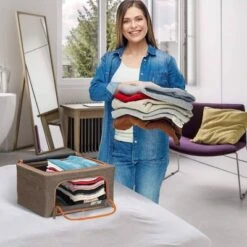 Sorbus Stackable And Foldable Storage Bin For Bedroom, Closet 9 Sorbus Stackable And Foldable Storage Bin For Bedroom, Closet -IRIS Storage Deals Store GUEST 6f7cd110 cd19 4db6 8d41 df8eb0e9b4a9