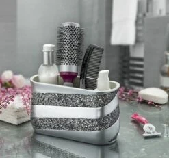 Creative Scents Silver Mosaic Vanity Mirror Tray