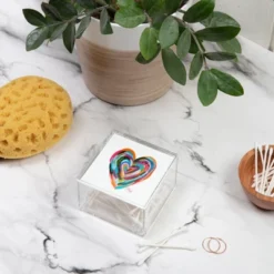 EttaVee Art Heart No1 4" X 4" Acrylic Box - Deny Designs -IRIS Storage Deals Store GUEST 6fcbcd1c 1d2c 4623 87fe 1b4bb2d8e2ba