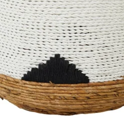 Set Of 2 Banana Leaf Storage Baskets White - Olivia & May -IRIS Storage Deals Store GUEST 701b239a 1c7a 457e abd3 d72a738a4c7d