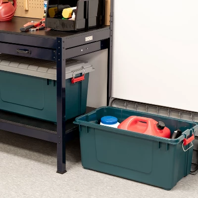 IRIS USA Heavy Duty Plastic Storage Tote With Lids 2 IRIS USA Heavy Duty Plastic Storage Tote With Lids - Image 2