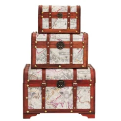 Juvale Set Of 3 Small Wooden Storage Trunks And Chests, Living Room Décor Suitcases With Antique Map Print For Jewelry, 3 Sizes 14 Juvale Set Of 3 Small Wooden Storage Trunks And Chests, Living Room Décor Suitcases With Antique Map Print For Jewelry, 3 Sizes -IRIS Storage Deals Store GUEST 70d4ddbb 2c7c 4e94 ba61 3afe99bc87ec