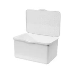 Medium Stacking Bin With Lid Clear/White - Madesmart -IRIS Storage Deals Store GUEST 70dbf461 9396 4072 a4e8 9768f1dcee96