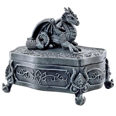 Design Toscano Legendary Dragon Of Glenshire Lidded Box 1 Design Toscano Legendary Dragon Of Glenshire Lidded Box