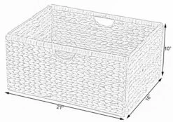 Vintiquewise Foldable Natural Water Hyacinth Storage Bin, Large -IRIS Storage Deals Store GUEST 712c0b7d b246 48ce 99fe c76eecc7e72c