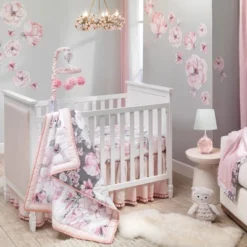 Lambs & Ivy Signature Botanical Baby Storage/Hamper - Pink, Floral -IRIS Storage Deals Store GUEST 71e4998e 9da0 49d0 8afe 465180506ccd