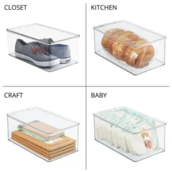 MDesign Stackable Bathroom Storage Bin Box With Lid -IRIS Storage Deals Store GUEST 72f07ee1 94ab 4bd8 a7db e3747fcf89a5