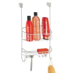MDesign Metal Hanging Over Door Shower Caddy Organizer -IRIS Storage Deals Store GUEST 74006c42 513b 47cc ad8d f23a9594c38c
