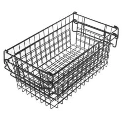 Set Of 2 Storage Bins - Basket Set For Toy, Kitchen, Closet, And Bathroom Storage - Medium Shelf Organizers With Handles By Home-Complete (Black) -IRIS Storage Deals Store GUEST 74b5f294 f4f0 467c a54b e206bfce6669