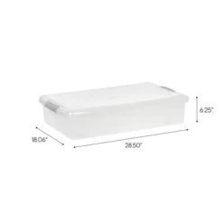 IRIS 40qt Underbed Plastic Storage Container With Lid And Buckles Clear -IRIS Storage Deals Store GUEST 74c74d2c c241 492b aaf7 41c6d9631ffb