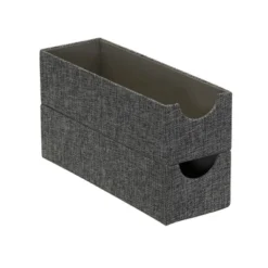 Household Essentials Set Of 2 Narrow Drawer Trays Graphite Linen -IRIS Storage Deals Store GUEST 7609c205 2f65 4983 94c9 b69e9158684d