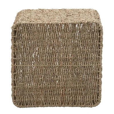 Household Essentials Square Wicker Basket Seagrass 4 Household Essentials Square Wicker Basket Seagrass - Image 4