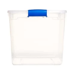 Homz Heavy Duty Modular Clear Plastic Stackable Storage Tote Containers With Latching And Locking Lids, 31 Quart Capacity, 12 Pack 7 Homz Heavy Duty Modular Clear Plastic Stackable Storage Tote Containers With Latching And Locking Lids, 31 Quart Capacity, 12 Pack -IRIS Storage Deals Store GUEST 76721ea4 10ae 4c83 8695 2799fa30f54e