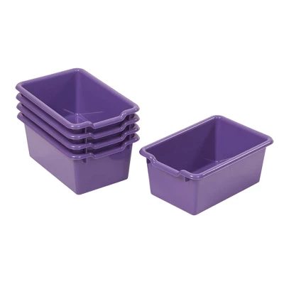 Educator Direct Scoop Front Multipurpose Storage Bins, Cubby Compatible, 5-Piece 17 Educator Direct Scoop Front Multipurpose Storage Bins, Cubby Compatible, 5-Piece - Image 17