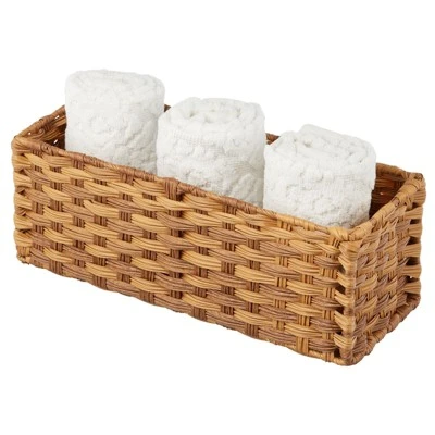 MDesign Woven Seagrass Toilet Tank Storage Basket For Bathroom 4 MDesign Woven Seagrass Toilet Tank Storage Basket For Bathroom - Image 4