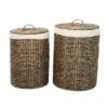 Set Of 2 Traditional Sea Grass Storage Baskets Brown - Olivia & May