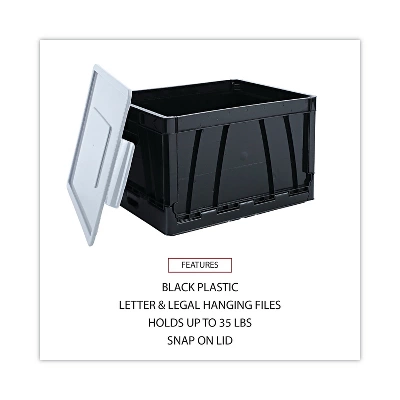 UNIVERSAL Collapsible Crate 17 1/4 X 14 1/4 X 10 1/2 Black/Gray 2/Pack 40010 3 UNIVERSAL Collapsible Crate 17 1/4 X 14 1/4 X 10 1/2 Black/Gray 2/Pack 40010 - Image 3