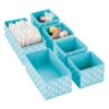 MDesign Kids Fabric Dresser Drawer And Closet Storage Organizer, Set Of 6