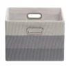 Lambs & Ivy Gray Ombre Foldable/Collapsible Storage Bin/Basket