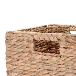 Hastings Home 12-Inch Square Handmade Wicker Storage Bin Foldable Basket Made Of Water Hyacinth | Set Of 2 -IRIS Storage Deals Store GUEST 7925fb40 cd71 4b22 a15b 69f555b22b40 1