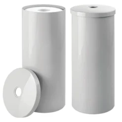 MDesign Toilet Tissue Roll Holder Canister Stand, Stores 3 Rolls, 2 Pack 22 MDesign Toilet Tissue Roll Holder Canister Stand, Stores 3 Rolls, 2 Pack -IRIS Storage Deals Store GUEST 7a06b0c2 31a1 41a8 9971 0d56298cdcb3