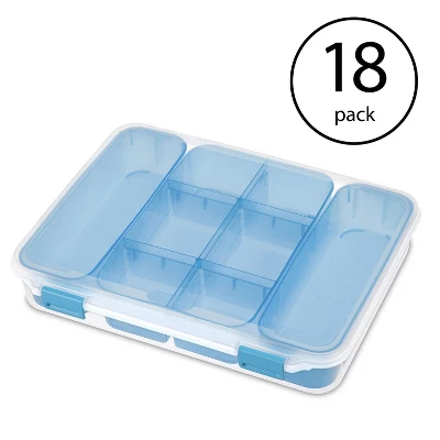 Sterilite 14028606 Divided Storage Case For Crafting And Hardware (18 Pack) 1 Sterilite 14028606 Divided Storage Case For Crafting And Hardware (18 Pack)
