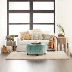 2pk Large Round Leaf Storage Baskets Natural/Beige - Olivia & May -IRIS Storage Deals Store GUEST 7afc690d 1a88 4489 a617 26f7046906ad