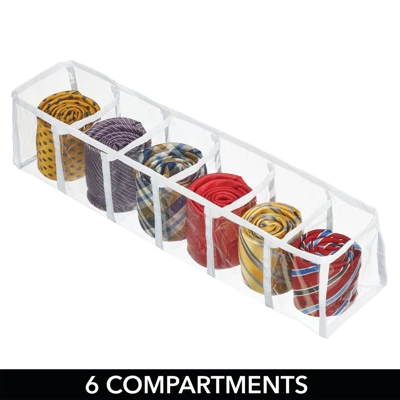 MDesign Plastic Dresser Drawer/Closet Storage Divider, Set Of 3 6 MDesign Plastic Dresser Drawer/Closet Storage Divider, Set Of 3 - Image 6