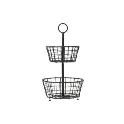 Metal Two Tier Decorative Storage Basket - Foreside Home & Garden -IRIS Storage Deals Store GUEST 7c5a4a1f 9b5d 4421 bb3b 63a076f57405