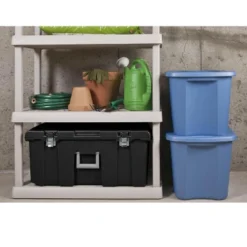 4 Sterilite 27-Gallon Industrial Tote + Sterilite 16-Gallon Lockable Footlocker -IRIS Storage Deals Store GUEST 7cbe487a eea5 4afa 851e d515a6c2a8a9