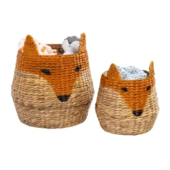 Honey-Can-Do Fox Shaped Basket Set