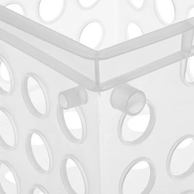 Sterilite Convenient Miniature Square Small Multi-Functional Storage Solution Organizing Crate, Clear (12 Pack) 4 Sterilite Convenient Miniature Square Small Multi-Functional Storage Solution Organizing Crate, Clear (12 Pack) - Image 4