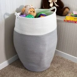 Home-Complete Cotton Rope Laundry Basket -IRIS Storage Deals Store GUEST 7ee17f57 0286 429c 9a3d 78cb8783e799