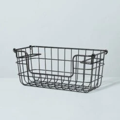 Stacking Wire Storage Basket Matte Black - Hearth & Hand™ With Magnolia 8 Stacking Wire Storage Basket Matte Black - Hearth & Hand™ With Magnolia -IRIS Storage Deals Store GUEST 7f465f04 db4c 47cf 9411 7c8a601ab948