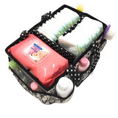 Bacati - Classic Damask Storage Caddy 2 Bacati - Classic Damask Storage Caddy - Image 2