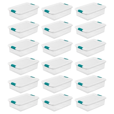 Sterilite Multipurpose Plastic Stackable Storage Box Container With Latching Lid For Home Or Office Organization 9 Sterilite Multipurpose Plastic Stackable Storage Box Container With Latching Lid For Home Or Office Organization - Image 9