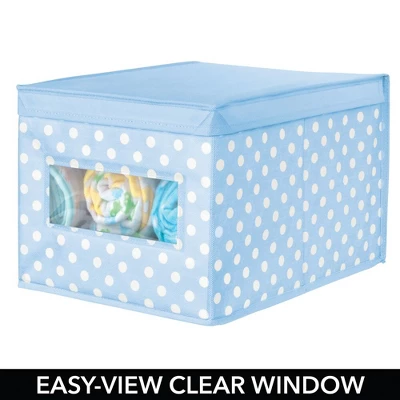 MDesign Child/Kids Fabric Closet Storage Box, Large, Polka Dot, 6 Pack 5 MDesign Child/Kids Fabric Closet Storage Box, Large, Polka Dot, 6 Pack - Image 5