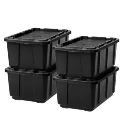 IRIS USA 27Gal/108qt Large Heavy-Duty Storage Plastic Bin Tote Container For Garage With Durable Lid -IRIS Storage Deals Store GUEST 807789e5 652c 4b5d 8f95 c03f5ef272fa