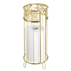 MDesign Metal Toilet Paper Holder Stand - Storage For 3 Rolls -IRIS Storage Deals Store GUEST 81ef710e b81e 42e2 ab35 e31ddc6edd46