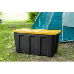 Homz 34-Gallon Durabilt Plastic Stackable Home Office Garage Storage Organization Container Bin W/Lid And Handles, Black/Yellow (2 Pack) 6 Homz 34-Gallon Durabilt Plastic Stackable Home Office Garage Storage Organization Container Bin W/Lid And Handles, Black/Yellow (2 Pack) -IRIS Storage Deals Store GUEST 8223042b 6077 437d bbde d6c0655625f3