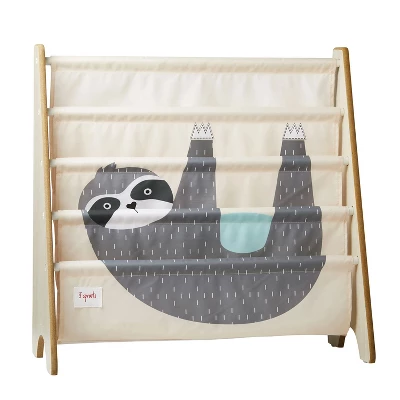 3 Sprouts Collapsible Toy Chest Storage Bin With Lid And Bookshelf Rack For Baby And Toddler Bedroom Or Playroom, Sloth Print Design 1 3 Sprouts Collapsible Toy Chest Storage Bin With Lid And Bookshelf Rack For Baby And Toddler Bedroom Or Playroom, Sloth Print Design