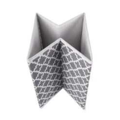 Set Of 2 13"x13"x13" Nonwoven Polyester Lattice Storage Cube Gray - Design Imports -IRIS Storage Deals Store GUEST 84737dd1 2628 4cc2 8684 e35704980551