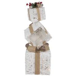 Northlight 25.25" LED Lighted White And Beige Stacked Gift Boxes Christmas Decoration 9 Northlight 25.25" LED Lighted White And Beige Stacked Gift Boxes Christmas Decoration -IRIS Storage Deals Store GUEST 84cdd925 56ae 4c56 8b3e 33f30b04e066