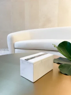 Rainbow Mother Of Pearl White Marble Center Stripe Box - Anaya -IRIS Storage Deals Store GUEST 867fe188 c2c1 4d40 835c adb5d3e2254d