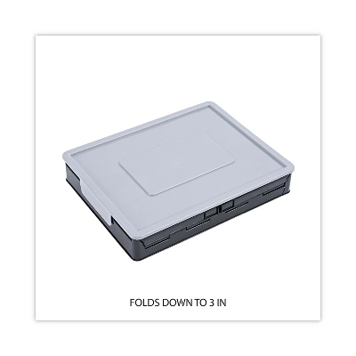 UNIVERSAL Collapsible Crate 17 1/4 X 14 1/4 X 10 1/2 Black/Gray 2/Pack 40010 5 UNIVERSAL Collapsible Crate 17 1/4 X 14 1/4 X 10 1/2 Black/Gray 2/Pack 40010 - Image 5