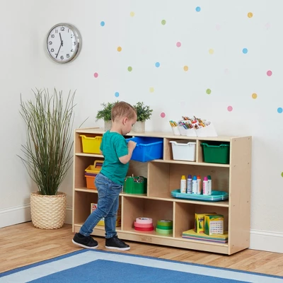 Educator Direct Scoop Front Multipurpose Storage Bins, Cubby Compatible, 5-Piece 6 Educator Direct Scoop Front Multipurpose Storage Bins, Cubby Compatible, 5-Piece - Image 6